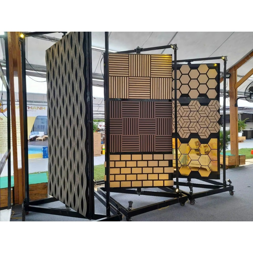 Pvc Panel Background - Panel ścienny akustyczny z efektem 3D,