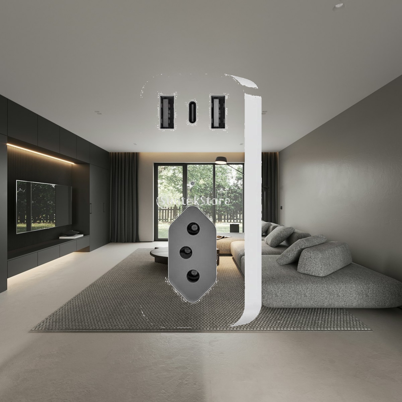 Timer Dual Outlet - Inteligentna wtyczka z aktywacją głosową, przeznaczona