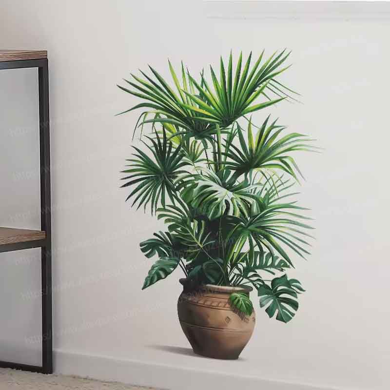 Zielone rośliny rośliny donicz – Pvc Panel Background recenzja i cena